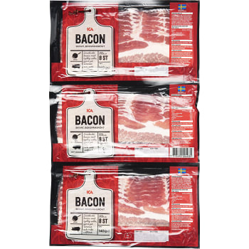 Bacon Skivad 3-p 140g ICA