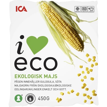 Majs Fryst Ekologisk 450g ICA I love eco