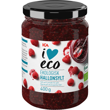 Hallonsylt 400g KRAV ICA I love eco