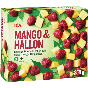 Mango & hallon Fryst 250g ICA
