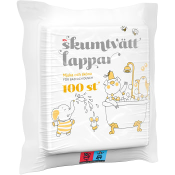 Tvättlappar 100-p ICA