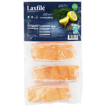 Laxfilé Fryst 4-p 560g ICA
