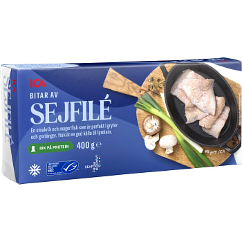 Sejfilé bitar Fryst 400g ICA