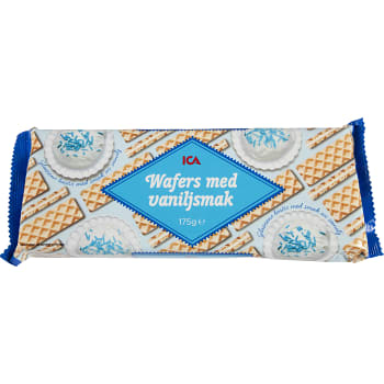 Wafers med Vaniljsmak 175g ICA