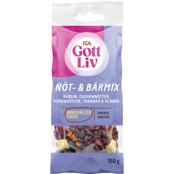 Nöt & bärmix 150g ICA Gott Liv