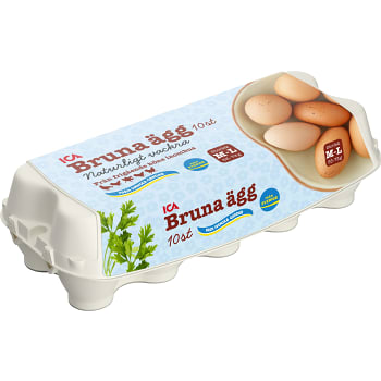 Ägg Frigående Bruna 10-p ICA