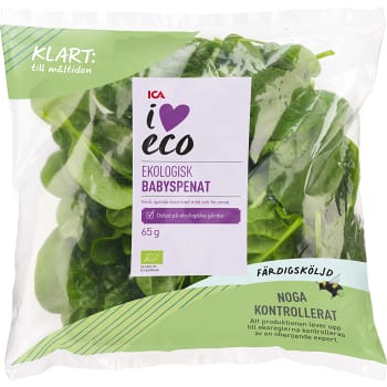 Babyspenat Sköljd Ekologisk 65g ICA I love eco