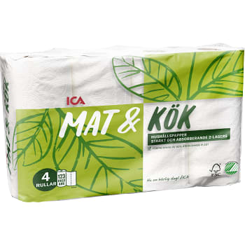 Hushållspapper Mat & kök 4-p Miljömärkt ICA