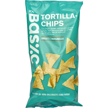 Tortillachips Naturella 450g ICA Basic