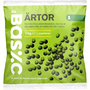Ärtor Fryst 1kg ICA Basic