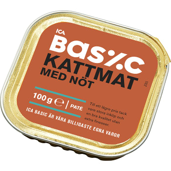 Kattmat Oxkött 100g ICA Basic