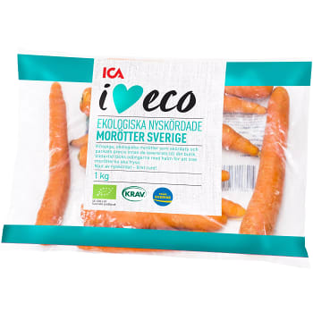 Morötter Ekologiska 1kg KRAV I love eco