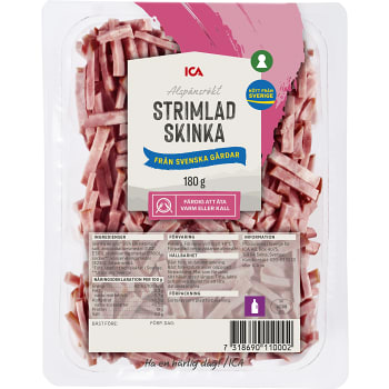 Skinka Strimlad Rökt 180g ICA