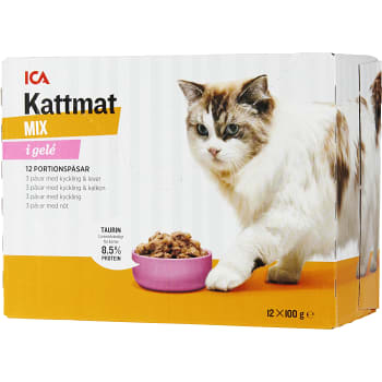 Kattmat Multipack 12-p 1,2kg ICA