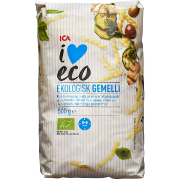 Gemelli Ekologisk 500g ICA I love eco