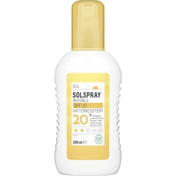 Solspray Invisible SPF20 200ml ICA Hjärtat