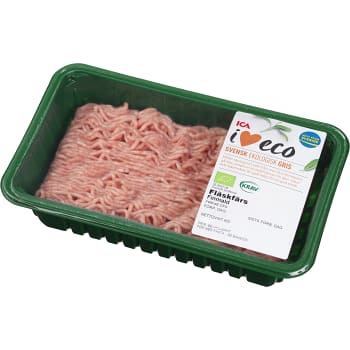 Fläskfärs 23% 500g KRAV ICA I love eco