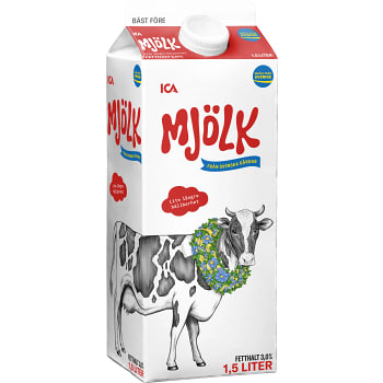 Standardmjölk 3% 1,5l ICA