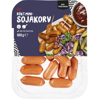 Rökt minidelikatess korv 180g ICA