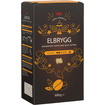 Bryggkaffe Mellanrost Elbrygg 500g ICA