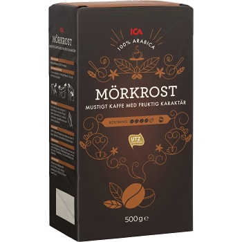 Kaffe Mörkrost Malet 500g ICA