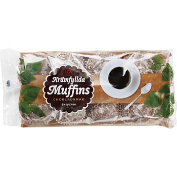Chokladmuffins Krämfyllda 8-p 240g ICA