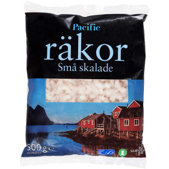 Små skalade räkor 500g Pacific