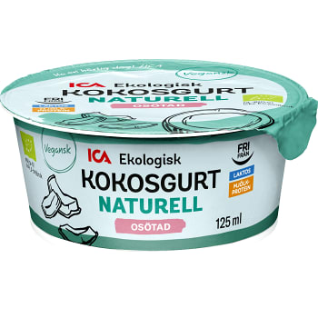Kokosgurt Naturell Mjölkfri Ekologisk 125ml ICA