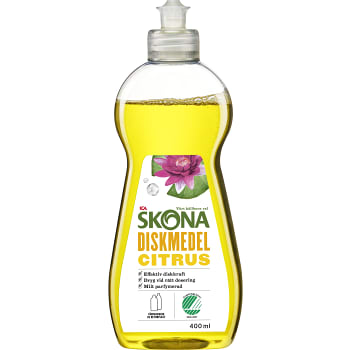 Handdiskmedel Citrus 400ml Miljömärkt ICA Skona