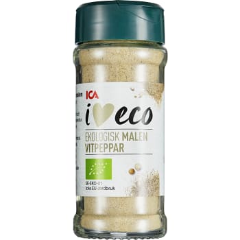 Vitpeppar Malen Ekologisk 40g ICA I love eco