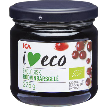 Gelé Rödvinbär Ekologisk 225g ICA I love eco