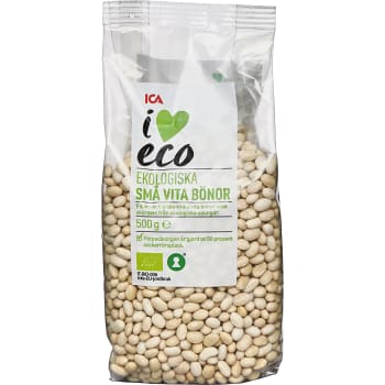 Små vita bönor torra Ekologiska 500g ICA