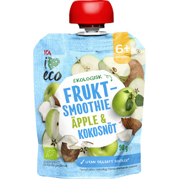 Smoothie Äpple & kokosnöt 6+mån 90g ICA I love eco