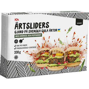 Ärtsliders Gula ärtor Grönkål och pepparrot 330g ICA
