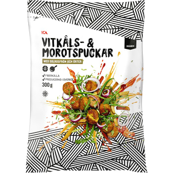 Pannfärdigt Vitkål & morotspuckar Fryst 300g ICA