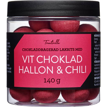 Lakritskulor Hallon & chili 140g Treatville