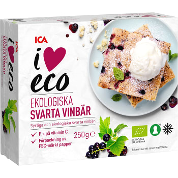 Svarta Vinbär Ekologiska 250g ICA I love eco