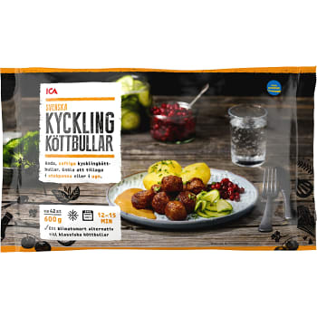 Kycklingköttbullar Fryst 600g ICA