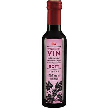 Matlagningsvin Rött 250ml ICA