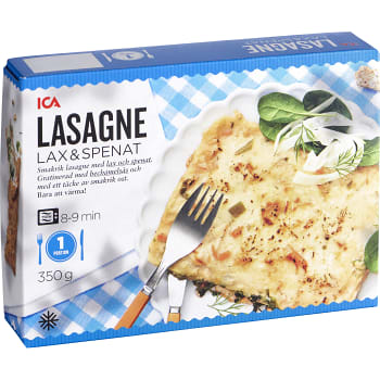 Lasagne Lax Spenat 350g ICA | Handla online från din lokala ICA-butik