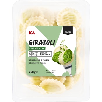 Pasta Girasoli Färsk Spenatfyllning Vegansk 250g ICA