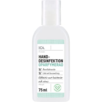 Handdesinfektion Oparfymerad 75ml ICA Hjärtat