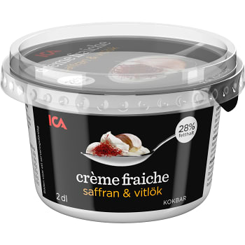 Crème fraiche Saffran Vitlök 2dl ICA