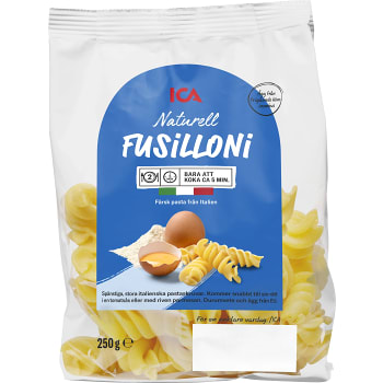 Pasta Fusilloni Färsk 250g ICA | Handla online från din lokala ICA-butik