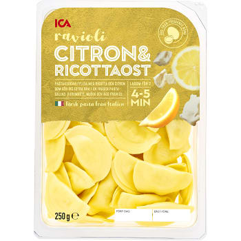 Ravioli Citron Ricotta 250g ICA | Handla online från din lokala ICA-butik