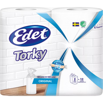 Hushållspapper Torky Original 2-p Miljömärkt Edet