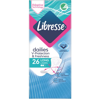 Trosskydd Daily Fresh Long 26st Libresse