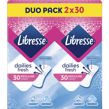 Trosskydd Daily Fresh Normal Duopack 2 x 30st Libresse