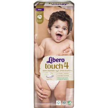 Blöjor Touch Strl 4 7-11kg Miljömärkt 46-p Libero