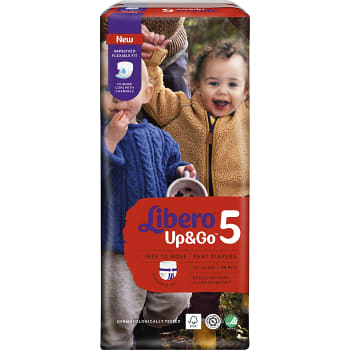 Byxblöjor Up&Go Strl 5 10-14kg 40-p Miljömärkt Libero